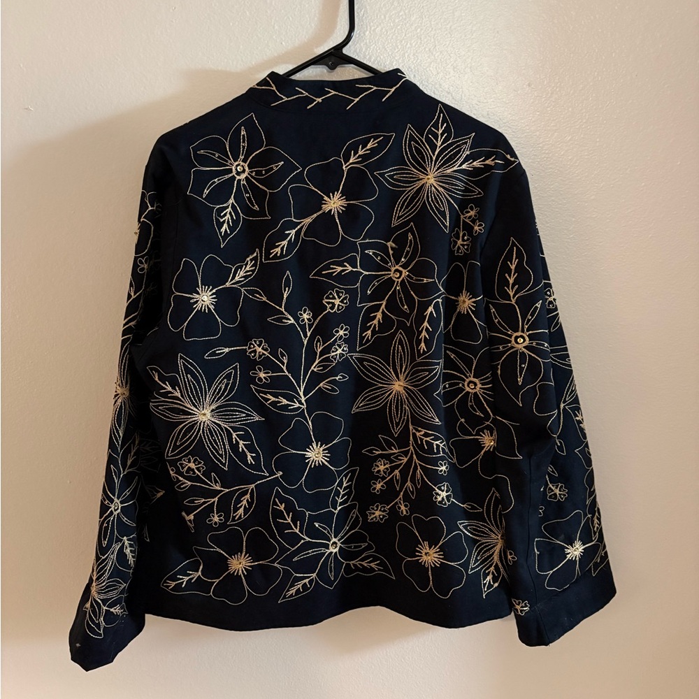 New Direction Gold Embroidered Jacket - Picture 2 of 4